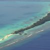 Alifu Dhaalu, Dhigurah island, aerial view