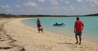 Bahamas, Exuma, Great Guana Cay, beach