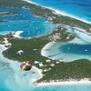 Bahamas, Exuma, Stocking Island, aerial view