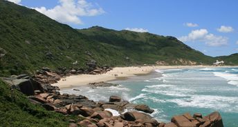 Brazil, Florianopolis, Galheta beach