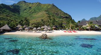 French Polynesia, Hilton Moorea beach