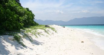 Malaysia, Tioman, Tulai island, white sand