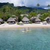 Moorea, Manava beach, view from water