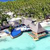 Rangiroa, Kia Ora beach, aerial view