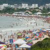 Santa Catarina, Jurere beach, crowd