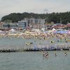 South Korea, Eurwangni beach, pontoon