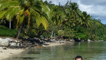 Tahiti, La Plage de Maui beach