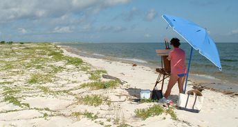 USA, Mississippi, Horn Island, beach