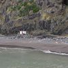 Azores, Sao Miguel, Lombo Gordo beach, view from water