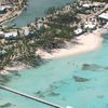 Grand Cayman, Rum Point, private beach, aerial