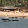India, Goa, Bogmalo beach, view from water