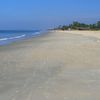 India, Goa, Colva beach, wet sand
