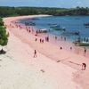 Indonesia, Lombok, Pink Beach, boats