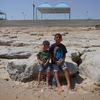 Kuwait, Anjafa beach, view from water