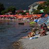 Montenegro, Baosici beach, crowd
