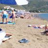 Montenegro, Becici beach, sand