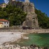 Montenegro, Herceg Novi beach, fort