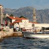 Montenegro, Perast beach, boat