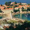 Montenegro, Sveti Stefan beach, island