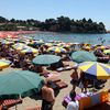 Montenegro, Ulcinj beach, crowd