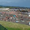 Sao Miguel, Praia das Milicias beach, crowd