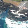 Terceira, Biscoitos beach, aerial vei