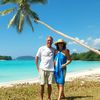 Vanuatu, Espiritu Santo, Port Olry beach, palm