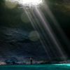 Вануату, Танна, Голубая пещера, луч света