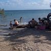 Venezuela, Playa Punta Brava beach, locals