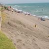 Campania, Baia Domizia beach, fence