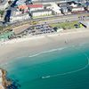 Cape Town, Fish Hoek beach, aerial view
