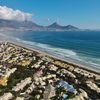 Cape Town, Woodbridge beach, aerial view