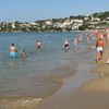 Gaeta, Serapo beach, water edge