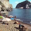 Ischia, Cava Grado beach, view to Sant'Angelo