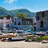 Ischia, Spiaggia dei Pescatori beach, buildings