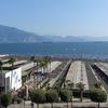 Italy, Campania, Lido Rinascenza beach