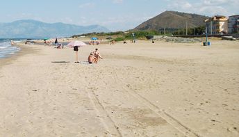 Italy, Campania, Mondragone beach