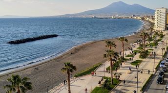 Italy, Castellammare di Stabia beach