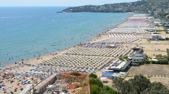 Italy, Gaeta, Serapo beach