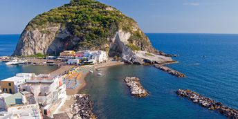 Italy, Ischia, Sant'Angelo beach