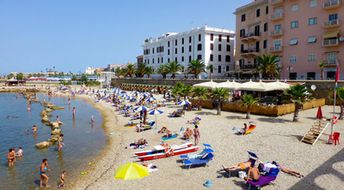 Italy, Lazio, Civitavecchia beach