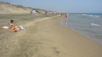 Italy, Lazio, Lido di Latina beach