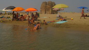 Italy, Lazio, Marina Di Cerveteri beach, Torre Flavia