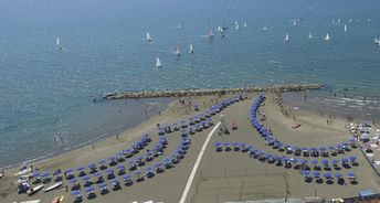 Italy, Lazio, Marina di San Nicola beach