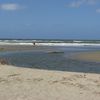 Italy, Lazio, Passo Oscuro beach, creek