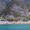 Italy, Lazio, San Silverio beach, view from water