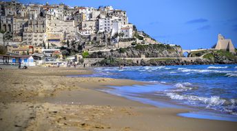 Italy, Lazio, Sperlonga beach, Old Town