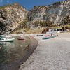 Italy, Palmarola, San Silverio beach, water edge