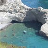 Italy, Ponza, Bagno Vecchio beach