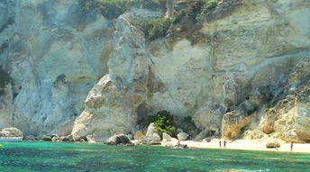 Italy, Ponza, Cala Felce beach